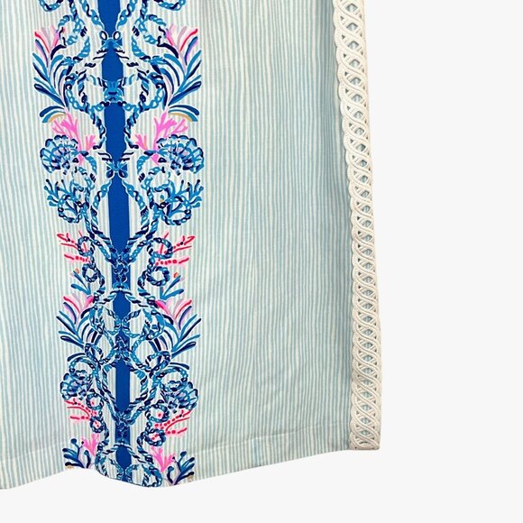 Lilly Pulitzer Sadie Shift Romper Multi Naut Today Engineered Dress Size 16 - Picture 3 of 11